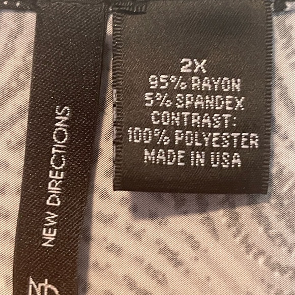 New Directions Women’s Short Sleeve Tunic Top Sz 2X - Picture 6 of 6